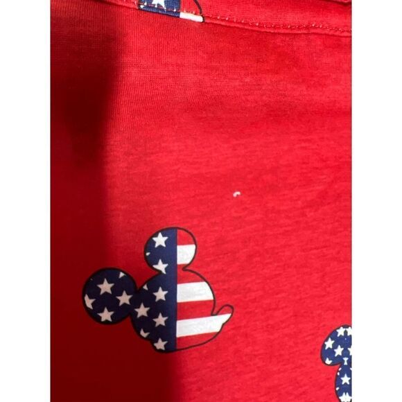 Disney Red Mickey Mouse American Flag Romper Women’s Size Small NWT - Picture 8 of 9